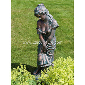 Garden Life Size Bronze Woman Statue